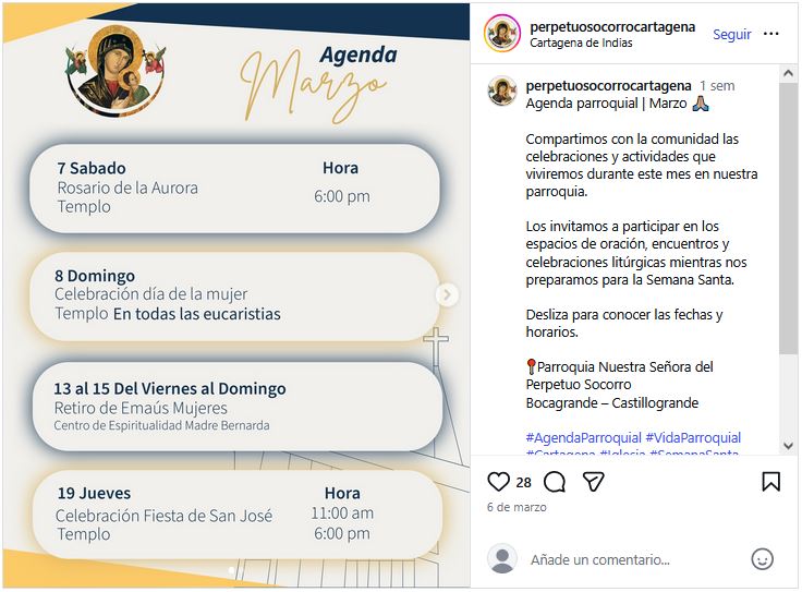 agenda marzo